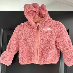 3-6 Month Baby The North Face Pink Sherpa Hoodie